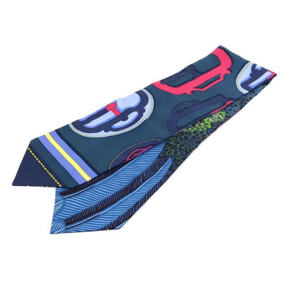 Authentic  HERMES Scarf Multicolor Silk - - Picture 9 of 10